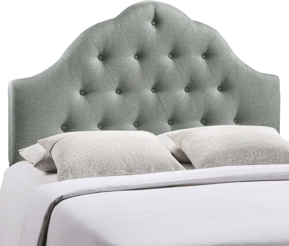 Sovereign Queen Fabric Headboard, Gray