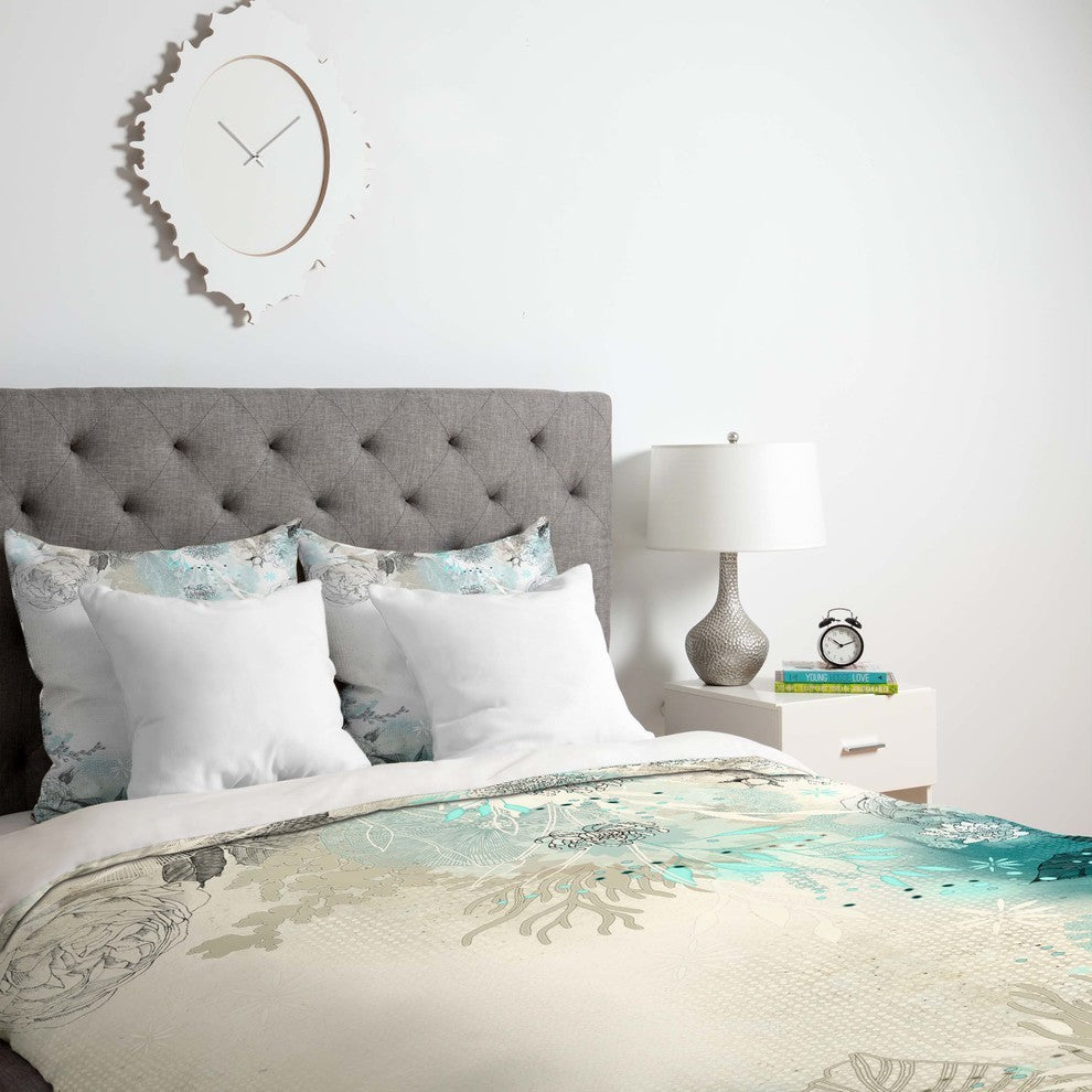 Deny Designs Iveta Abolina Seafoam Duvet Cover - Lightweight