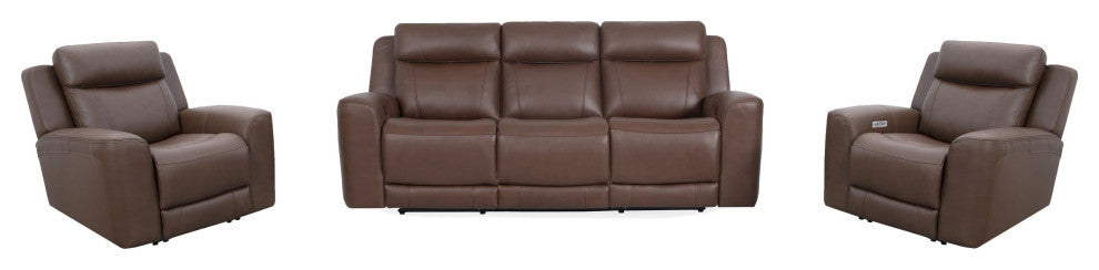 Parker Living Calgary Power Reclining Sofa and 2 Recliners, Autumn Umber