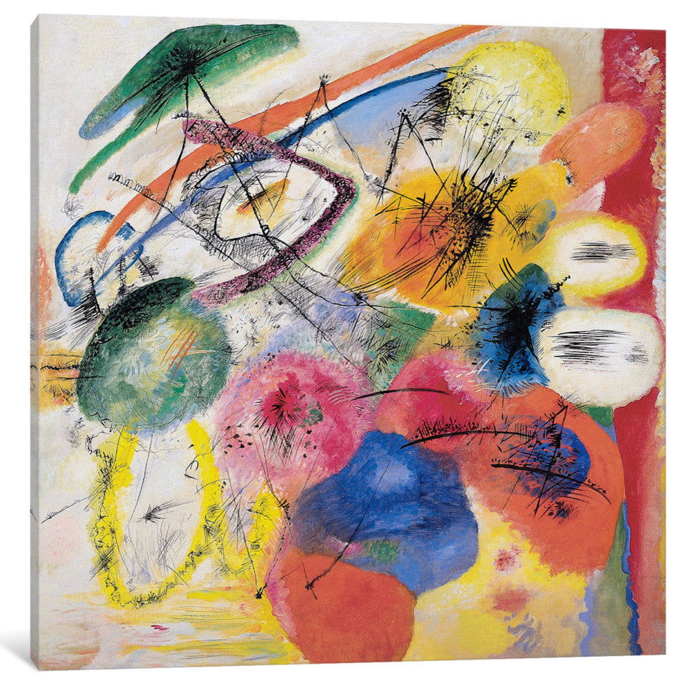 "Black Lines" Wrapped Canvas Art Print, 12x12x1.5