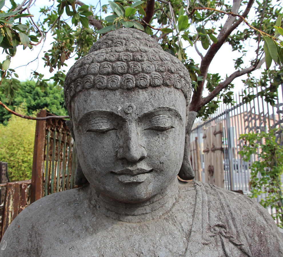 Large Stone Sitting Buddha