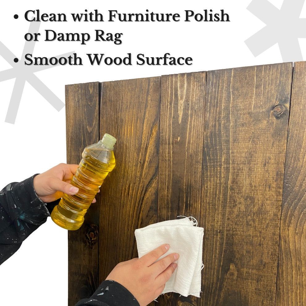 Handcrafted Headboard, Hanger Style, Dark Brown, California King