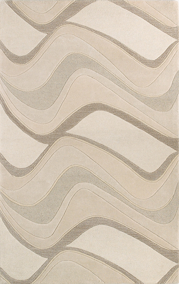 Eternity 1085 Ivory Waves Rug, 8'x10'6"