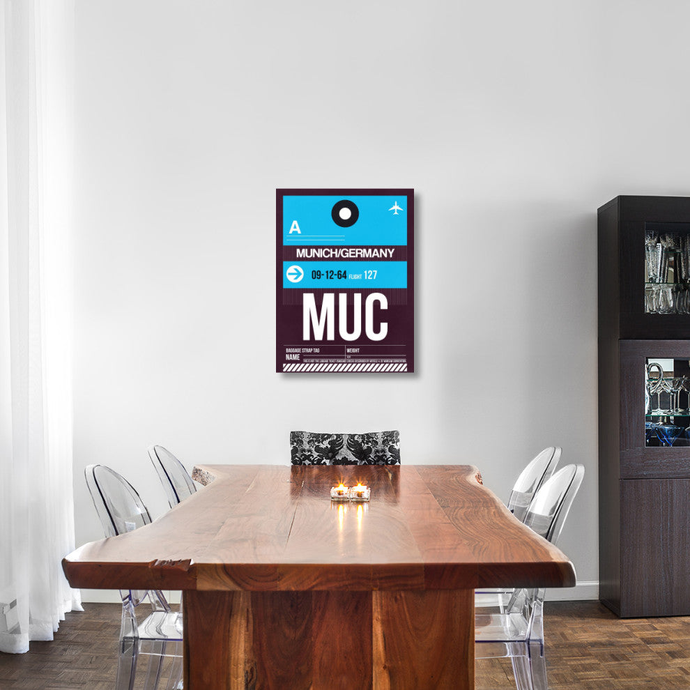 "MUC Munich Luggage Tag 1" Fine Art Print