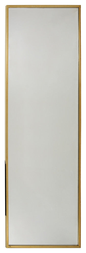 Louise Modern Rectangular Standing Mirror, Mirror, Gold