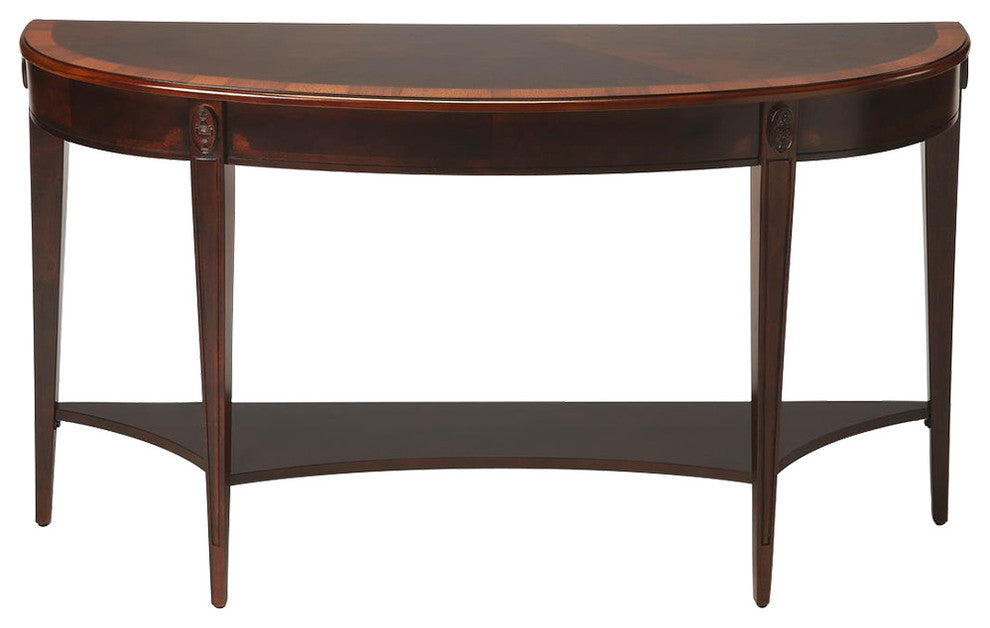 Butler Astor Cherry Nouveau Demilune Console Table