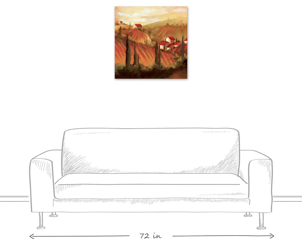Tuscan Valley 24"x24" Canvas Wall Art