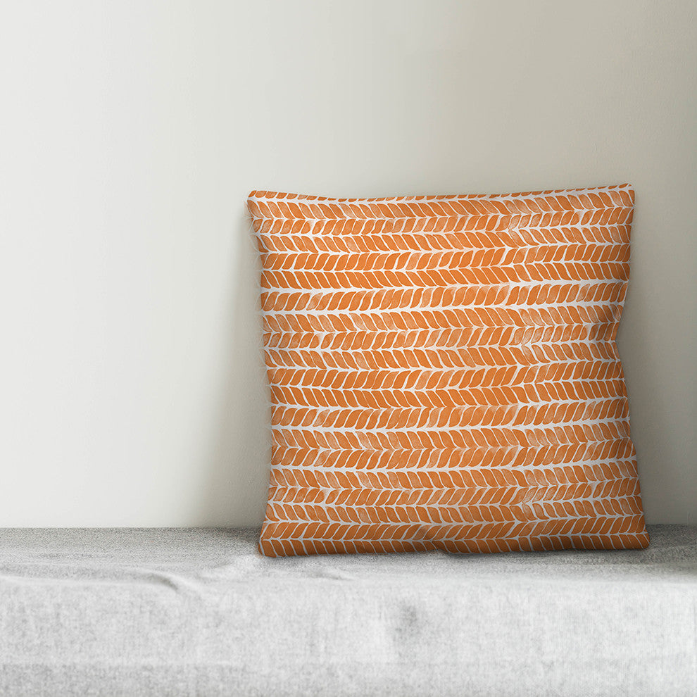 Autumn Herringbone 20"x20" Throw Pillow Cover