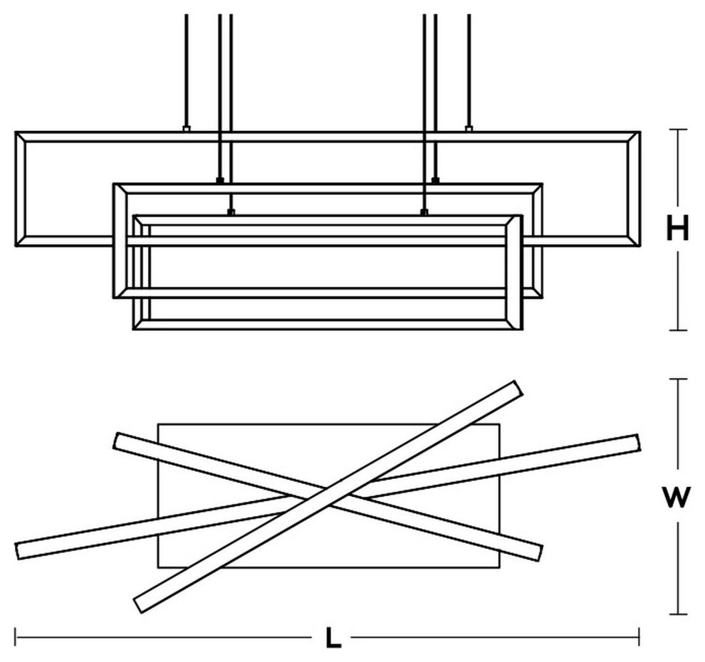 Cole Pendant, LED 36W, 3900 LM, 120V, Gold
