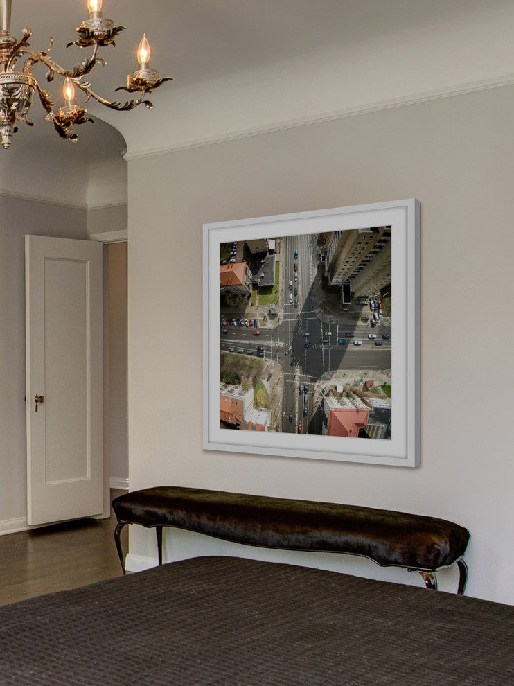 "Intersection" Framed Painting Print by Karolis Janulis