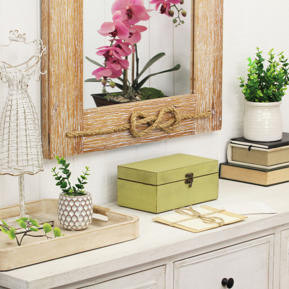 Weathered Green Boxes, Set of 2