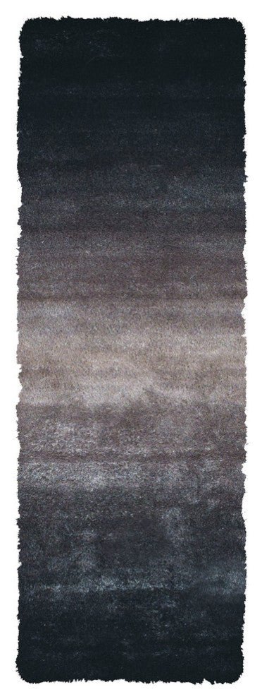 Weave & Wander Armada Plush Shag Rug, Gray, 2'6"x6'