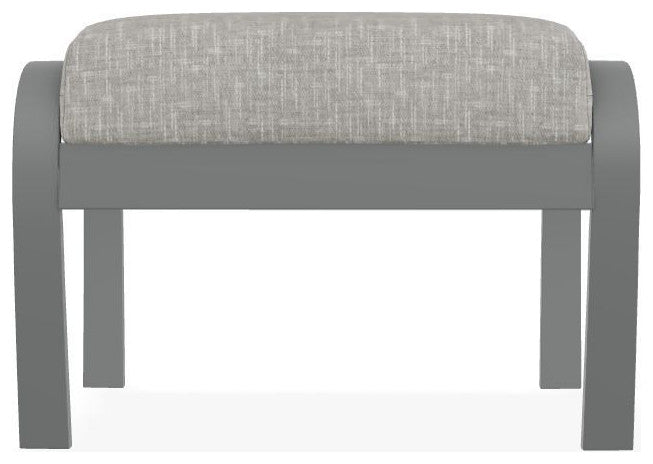 Belle Isle Cushion Outdoor Ottoman, Hither Pewter/Graphite