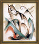 Franz Marc Seated Mythical Animal - 20" x 25" Framed Premium Canvas Print