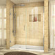 DreamLine Unidoor Plus 55" to 55.5"x72" Hinged Shower Door, Chrome