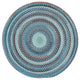 Kill Devil Hill Braided Round Rug, Blue, 7'6"