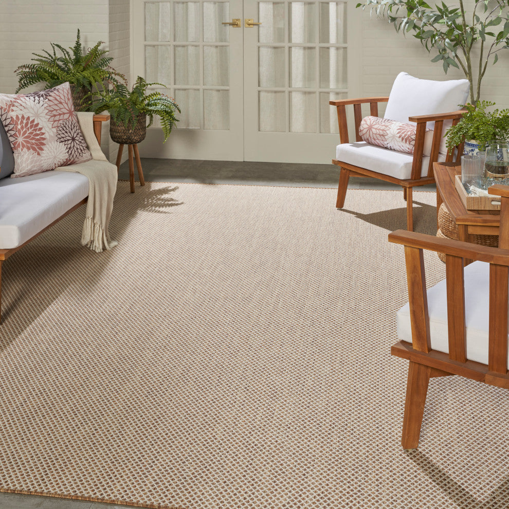 Nourison Courtyard 10' x 14' Jute Ivory Modern Rug