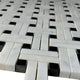 Marble Mosaic Tile, Knot Collection, Net, Strip+Square, Polished, Sample