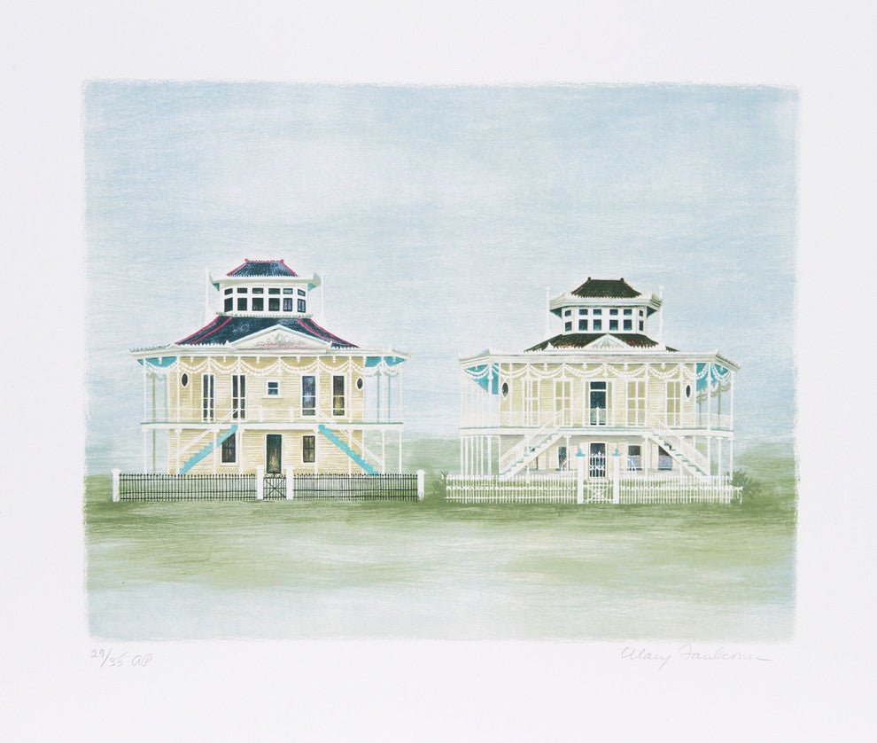 "Twin Houses Mississippi" Artwork