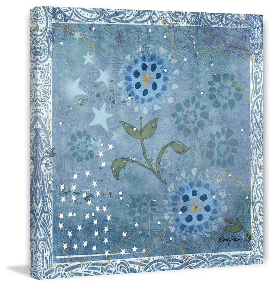 "Eves Flowers III" Painting Print on Canvas by Evelia