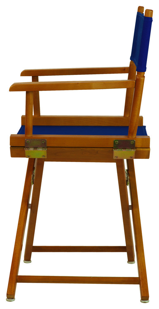 018" Director's Chair Honey Oak Frame-Royal Blue Canvas