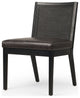 Antonia Armless Dining Chair-Black