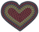Burgundy/Olive/Charcoal Heart Placemat 12"x17"