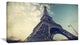 "Paris Eiffel Tower Vintage View From Ground" Cityscape Canvas Print40"x20"