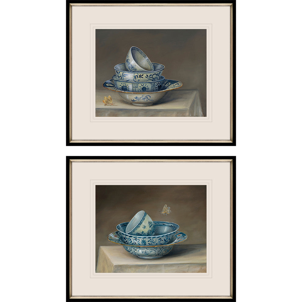 Traditional Bowl Artwork, 2-Piece Set