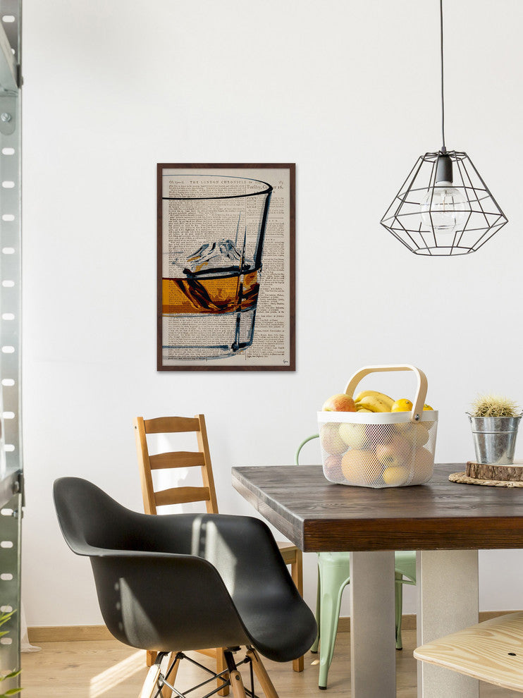 "One Cube" Framed Painting Print, 20"x30"