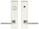 Aurora Lever, Tubular Entry, Single Cylinder, RH, Polished Stainless Steel