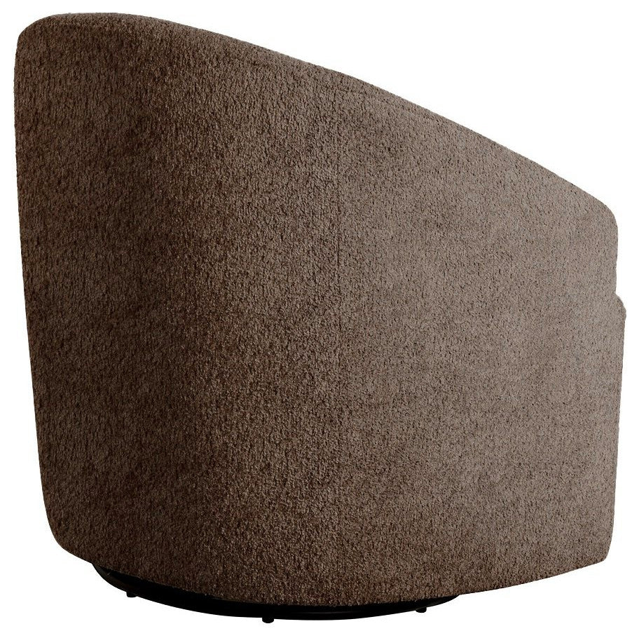 INK+IVY Bonn Upholstered 360 Degree Swivel Chair, Chocolate