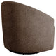 INK+IVY Bonn Upholstered 360 Degree Swivel Chair, Chocolate