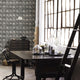 Vintage Po Box Wallpaper, Charcoal, Sample