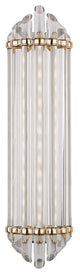 Albion, LED, Fourteen Light Bath and Vanity, Aged Brass Finish, Clear Glass