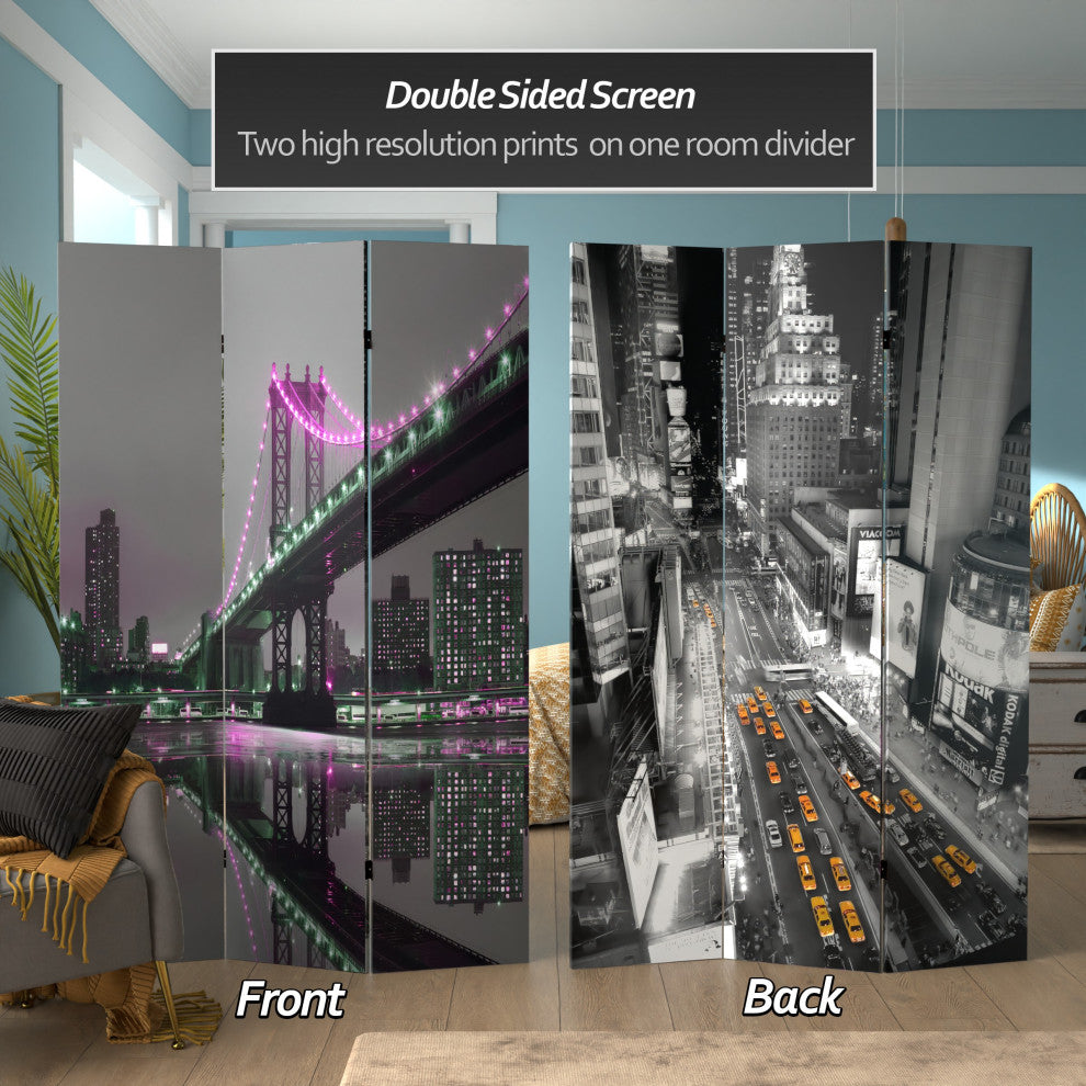 6' Tall New York State of Mind Room Divider