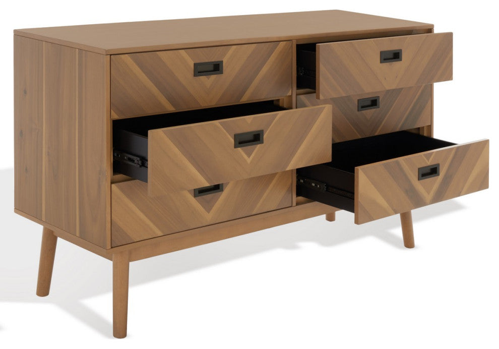 Safavieh Couture Donald 6 Drawer Dresser, Natural
