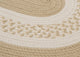 Colonial Mills Crescent NT81 Linen Indoor/Outdoor Area Rug, Oval 3'x5'