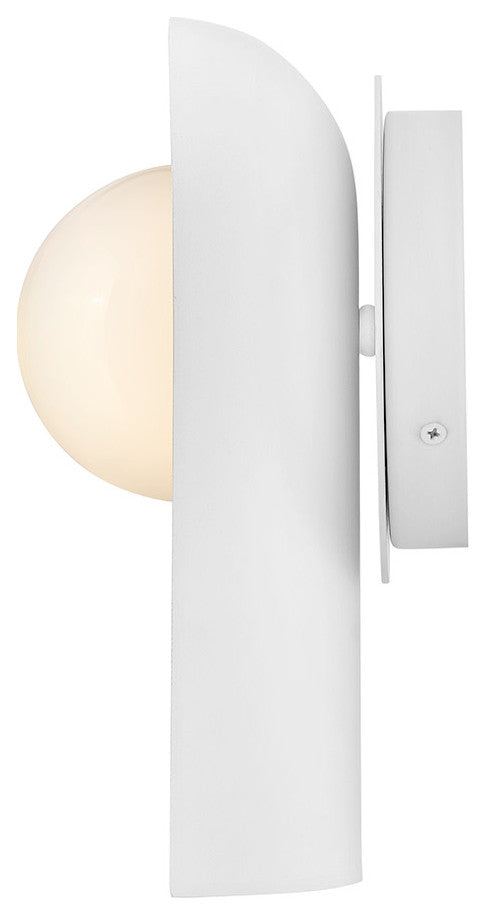 Lark Zuri Medium Single Light Sconce, Satin Off-White