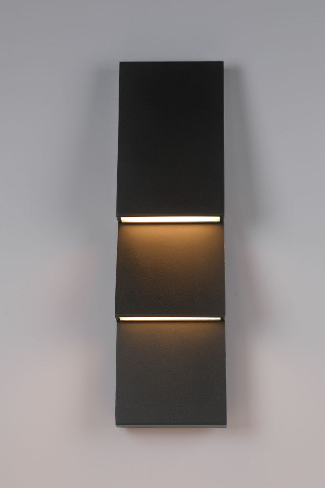 Nanton, Outdoor , 2-Light, 19", Sand Black