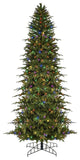 9' Pre-Lit Slim Palisade Artificial Christmas Tree, Multi LED Lights