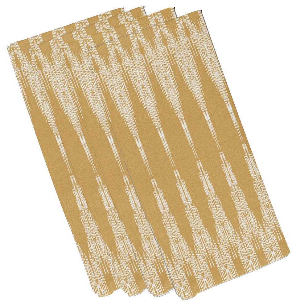 Peace 1 Geometric Print Napkin, Gold (Set of 4), 19 x 19"