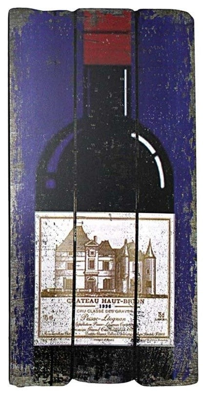 Champagne Bottle Plaque