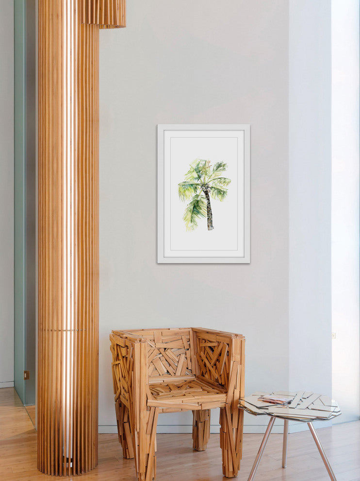 "Palm Tree 2" Framed Print by Rachel Byler
