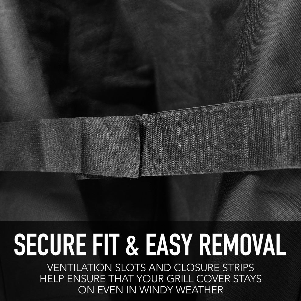 Kenmore 60 Inch Water Repellant Grill Cover in Black, Large