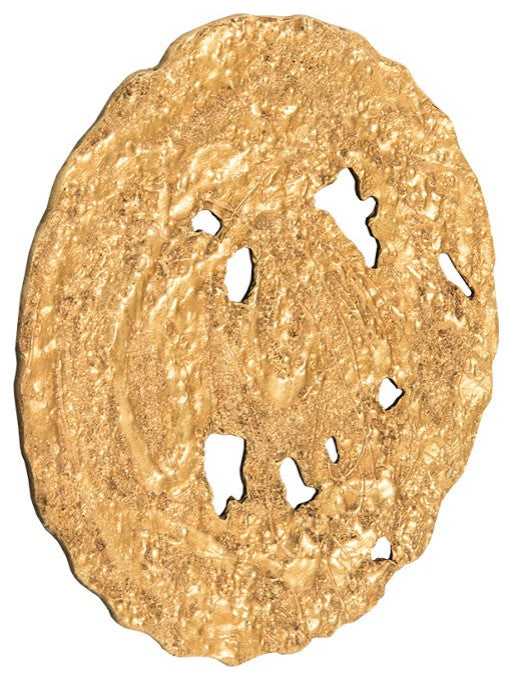 Molten Disc Wall Art, Gold Leaf, Small