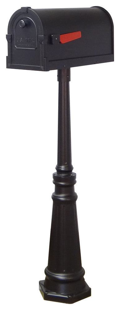 Savannah Curbside Mailbox and Tacoma Mailbox Post With Direct Burial Kit