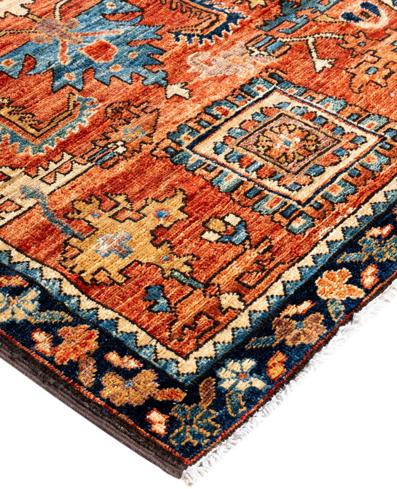 Serapi One-of-a-Kind Hand-Knotted Area Rug Red, 2'7" x 7'10"