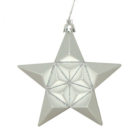 Matte Glittered Shatterproof Christmas Ornaments, Set of 12, Silver Splendor