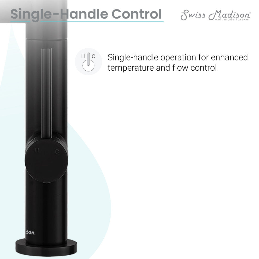 Nouvet Single Handle, Pull-Down Kitchen Faucet With Pot Filler, Matte Black